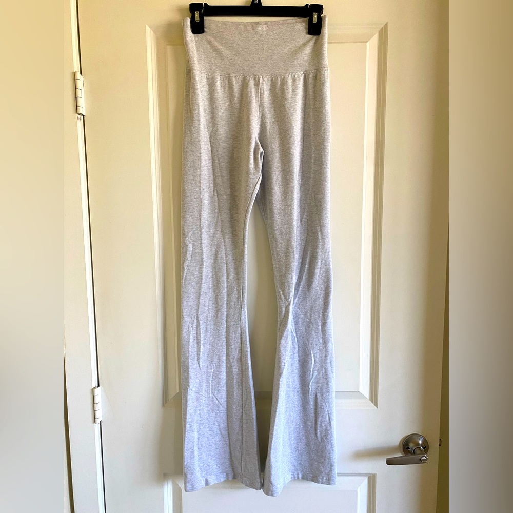 Gray Priscilla flare leggings from Brandy Melville